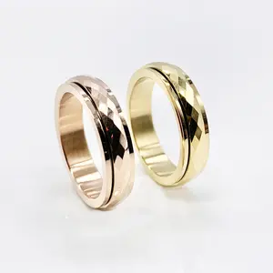 Tungsten Carbide Spinner Ring Worry Ring, Meditation Ring Anxiety Stress, Spin Ring Fidget Ring help Worry Dermatillomania Skin Picking Adhd