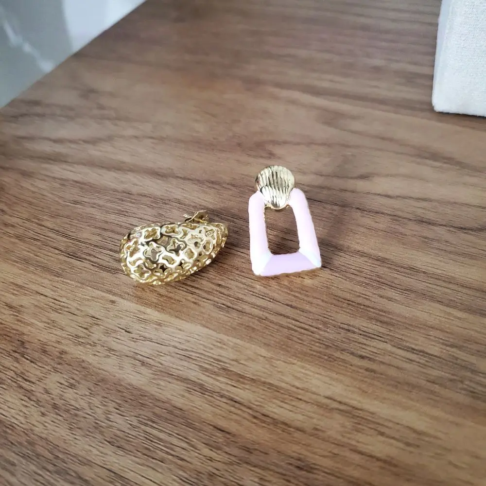 Fashion Alloy Hook Earrings, Duo Set with Teardrop Design, Retro Style for Daily Wear