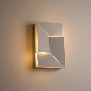 Modern Geometric LED Wall Light Minimalist Warm White Sconce
