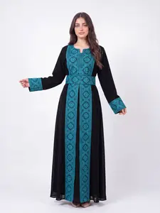 Rawan Thobe - Embrodiered Women's Thobe, Traditional Modest Dress, Abaya, Perfect for Eid, Ramadan, Gifts for Her