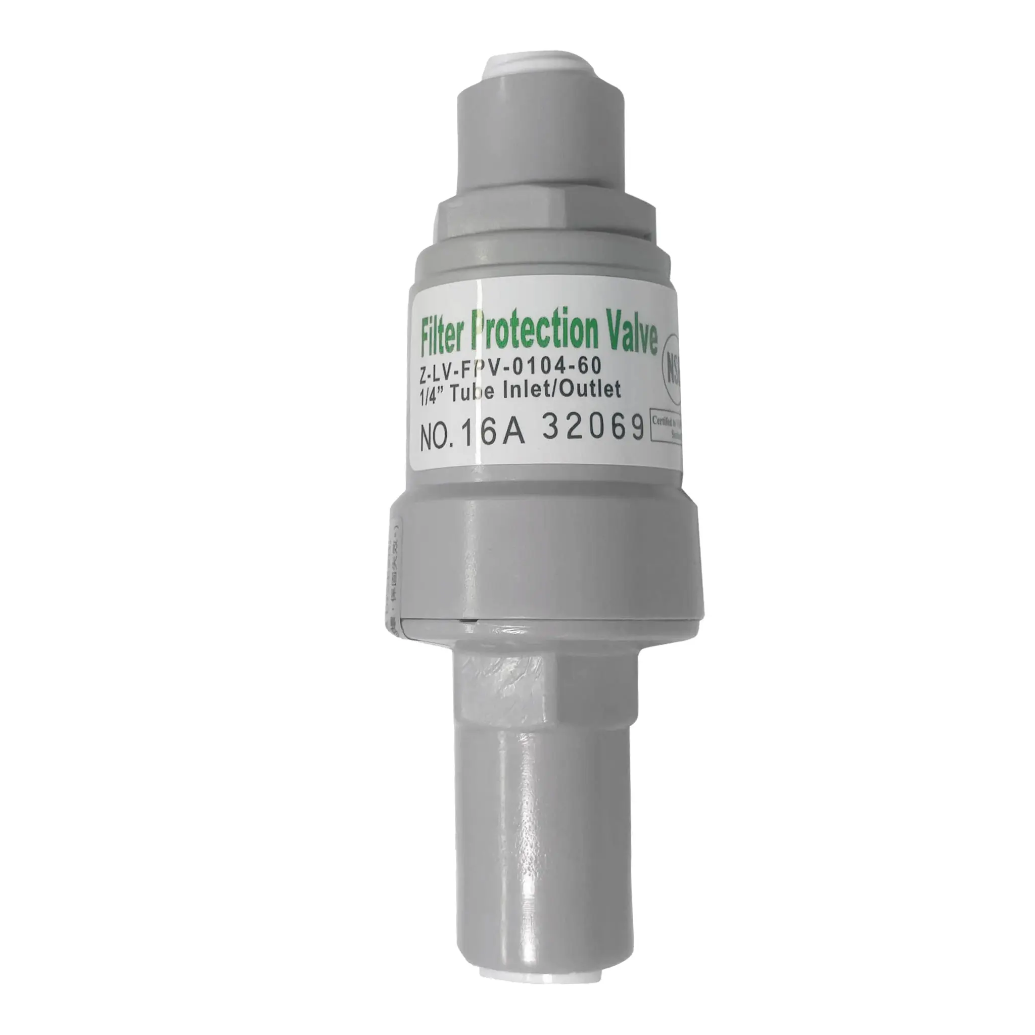 Quick Connect Pressure Regulator. 1/4" QC. 60 PSI. Certified by NSF.