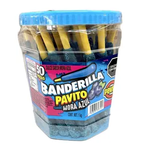Banderilla Pavito Sabor Mora Azul-50pcs Banderilla Pavito Sabor Mora Azul-50pcs