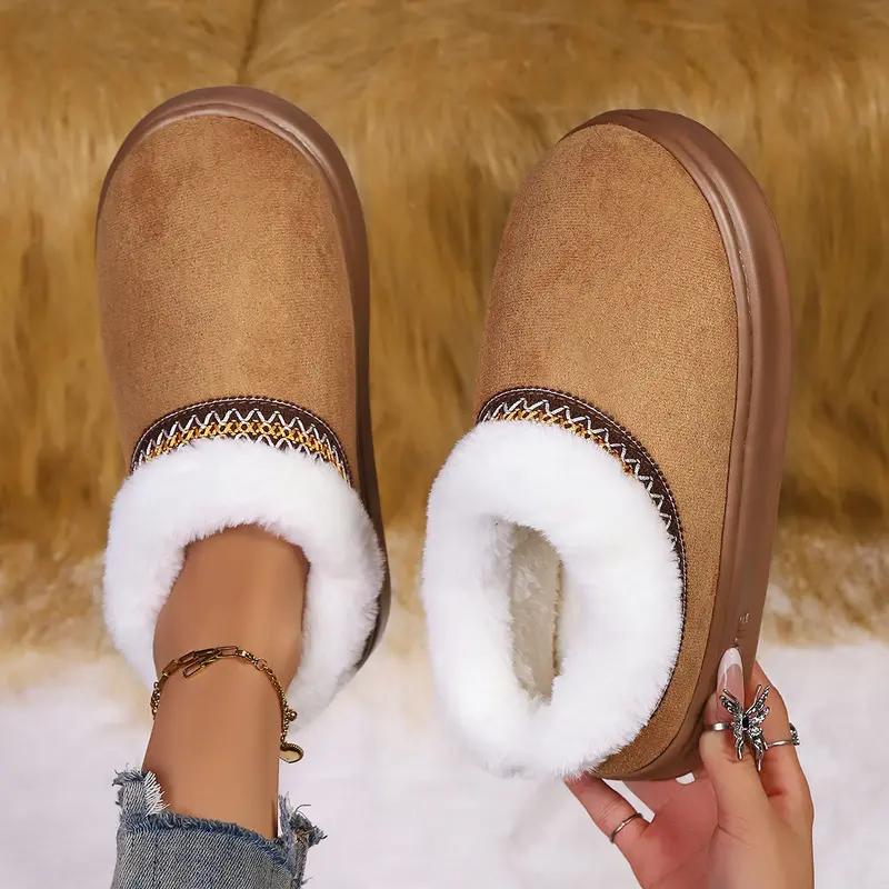 Women's Winter Slippers Warm Cotton Shoes House Slippers