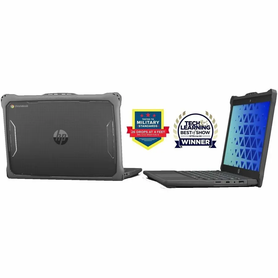 Extreme Shell-F2 Slide Case for HP Fortis Chromebook G11 14", Gray/Clear