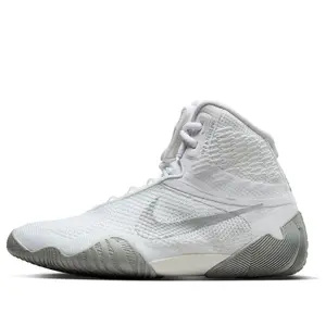 NIKE Tawa Wrestling Shoes, White-Metallic Silver Colorway, Style Code CI2952-100, Sports & Outdoor Sneaker Footwear