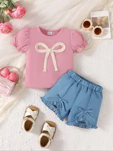 2 Pack Colorful Denim Effect Printed Fabric, Reusable Grocery Shopping Pouches, Durable & Stylish Design for Everyday Use