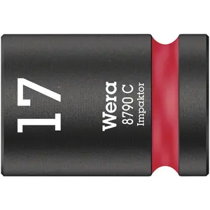 WERA 05004574001 8790 C IMP (1/2" DRIVE IMPACT SOCKETS) IMPACT SOCKET SW 17 RED