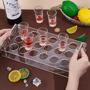 1PCS Acrylic Transparent Wine Glass Holder, Beer, Wine, Drinks and Beverage Cup Storage Rack for Home Bar, Perfect for Christmas Party Decor