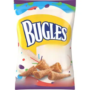 General Mills Sales Inc. Bugles Corn Snacks Sweet and Salty Churro 3 Oz Pack of 6 Funnel Shaped Crispy Snack Dusted with Cinnamon and Sugar