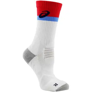 ASICS Womens Athlete Crew Socks Tennis Athletic Athletic - White