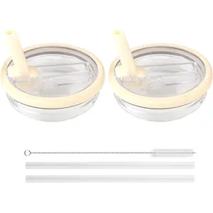 2 Pack 40 oz Replacement Nonpareil Flip Top Straw Lids, Compatible with  Quencher, Leak and Splash Proof,  Nonpareil Lids (white)