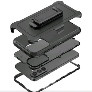 Samsung Galaxy A37 Rugged Belt Clip Case Heavy Duty Kickstand Cover