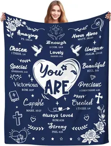 JOOCAR Christian Gifts for Women Blanket Get Well Blankets Inspirational Gifts for Her Him Throw Blanket Thank You Gifts for Mom Friend Sister