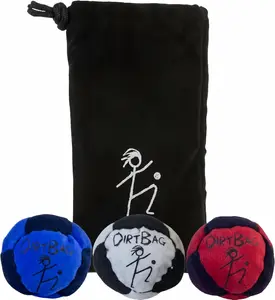 Footbag Hacky Bag Set, 2026 Upgraded Soft Plush Footbags, Durable Fleece Juggling Balls, Vibrant Sports Design, Indoor Outdoor Play, Coordination Training & Party Favors