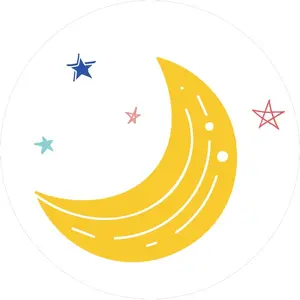 Crescent Moon Bookstore shop logo