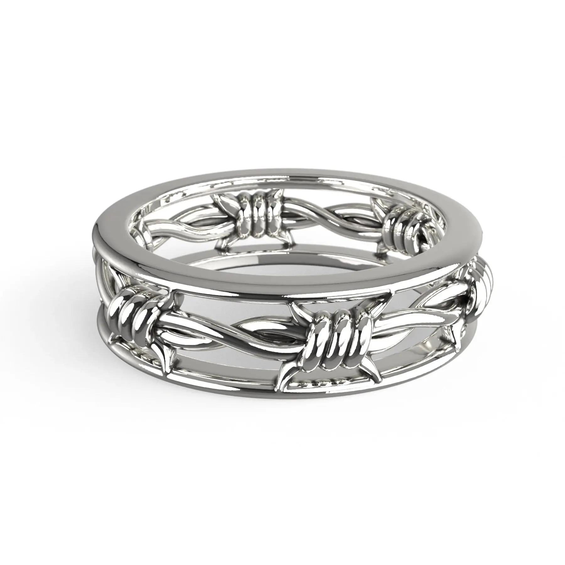 BARBED WIRE BAND RING