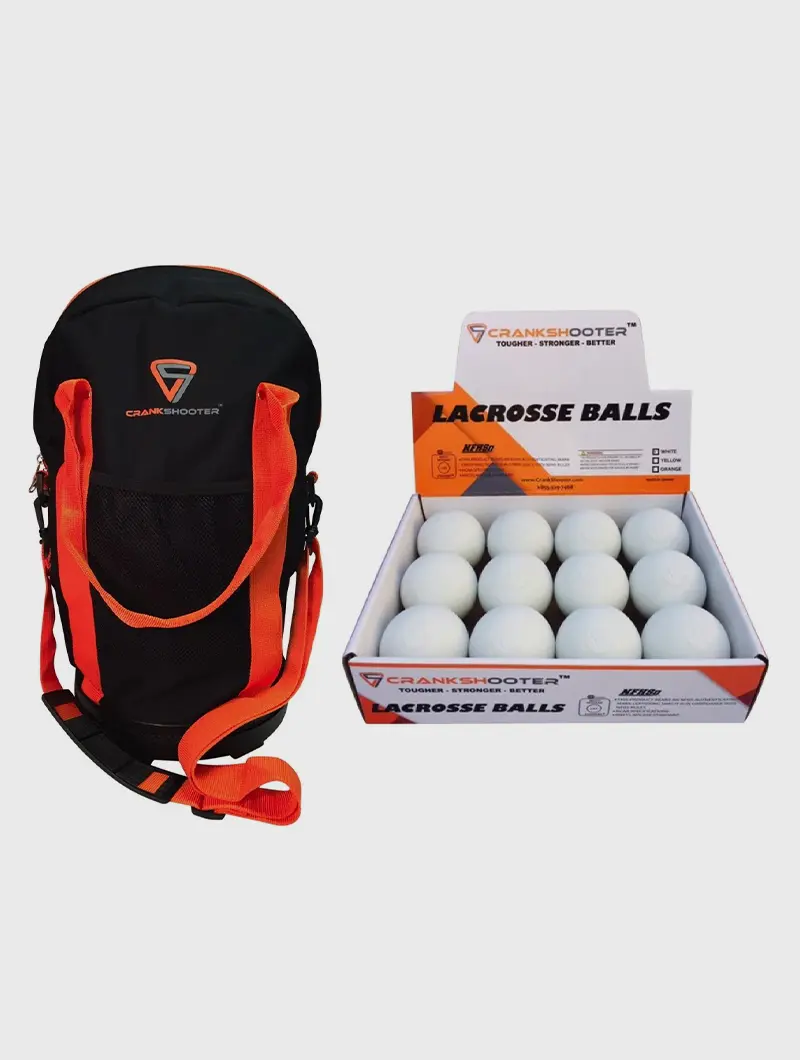 Crankshooter® Lacrosse Ball Bag + 60 Balls Combo