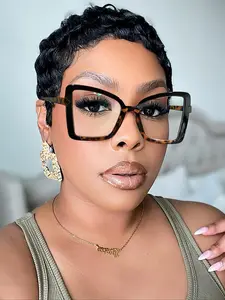 Women's Retro Casual Cat Eye Frame, Anti-Blue Light Glasses, Fashionable Daily Use, Work Accessories, Perfect Gift for Wife, High Quality Eyewear