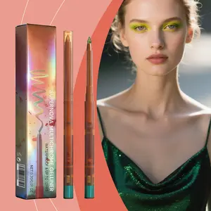 Supernova Multichrome Gel Eyeliner Pencil - Retractable, Color-Shifting Chameleon, Long-Lasting Metallic Glitter, Smooth Application for Party, Festival Looks
