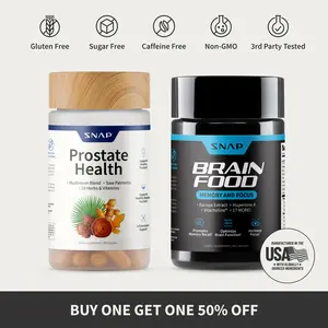 Snap Supplements - Prostate Health + Brain Food - Cognitive & Prostate Support Bundle Snap Supplements - Prostate Health + Brain Food - Cognitive & Prostate Support Bundle