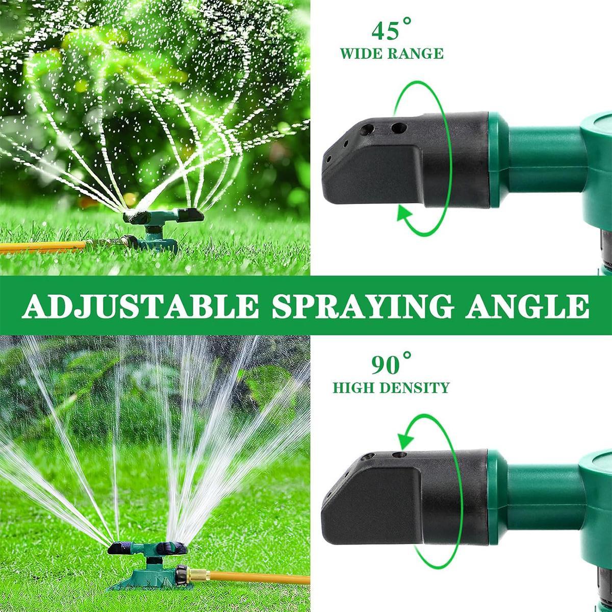 360° Rotating Lawn Sprinkler, Large Area Yard Watering Device, Outdoor Garden Sprinkler for Lawn Irrigation, Water Play Sprinkler for Kids & Pets