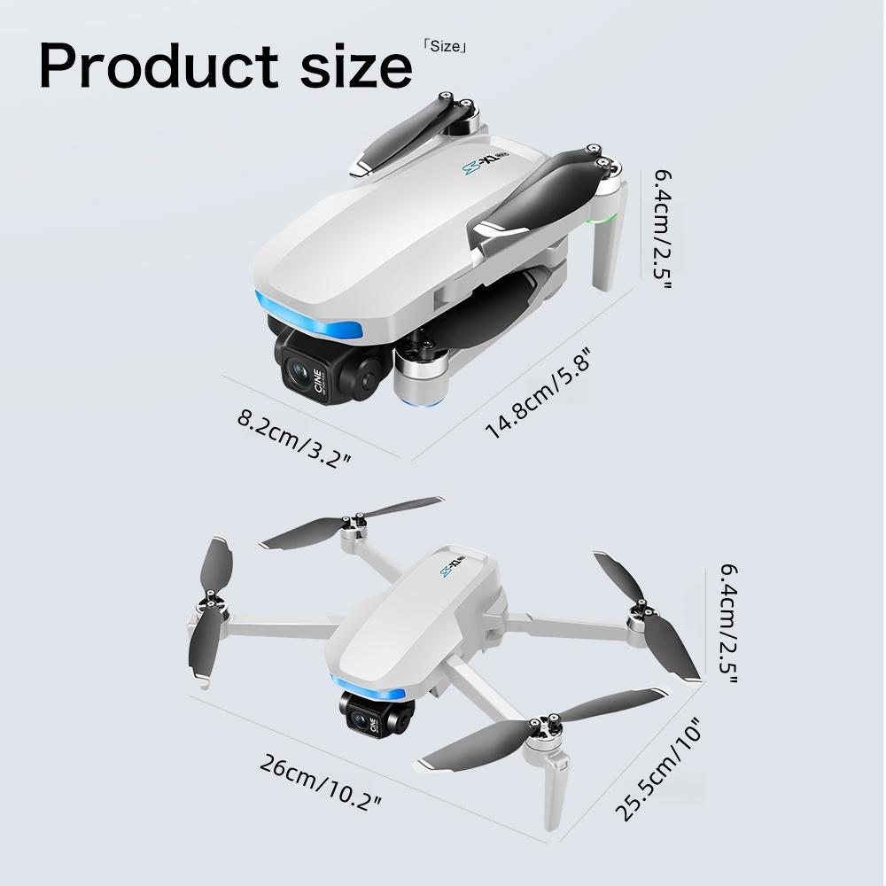 [Top-Tier Edition] 8K  GPS Drone for Adults, Dual 50fps Cameras, 3-Axis Gimbal Stabilization, 2000m Control Range, Large Screen Remote Controller, Auto Return Low Battery, 244g Lightweight, 2 Batteries