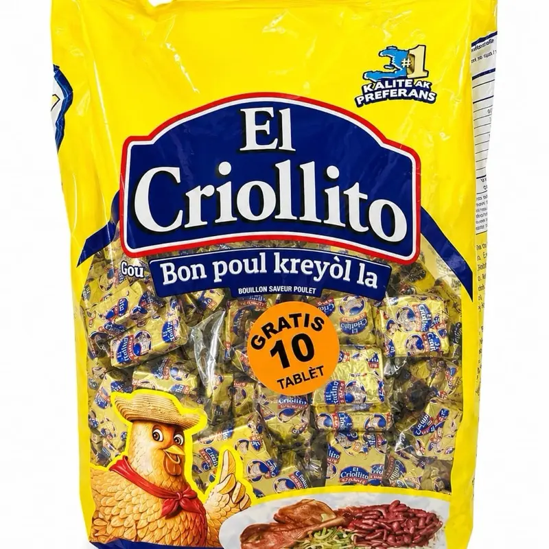 El Criollito Chicken Bouillon Cubes -Family 240 Pcs Magi