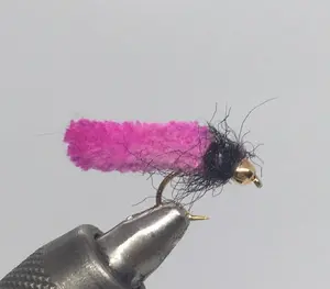One Dozen (12) - Tungsten Beahead Mopfly - Pink