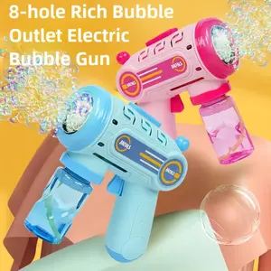 Automatic Bubble Machine with LED Lights Portable Bubble Blower Maker for Wedding Christmas Party Decorations Kids Birthday Gifts & Outdoor Play Battery Powered Non-rechargeable AA Battery