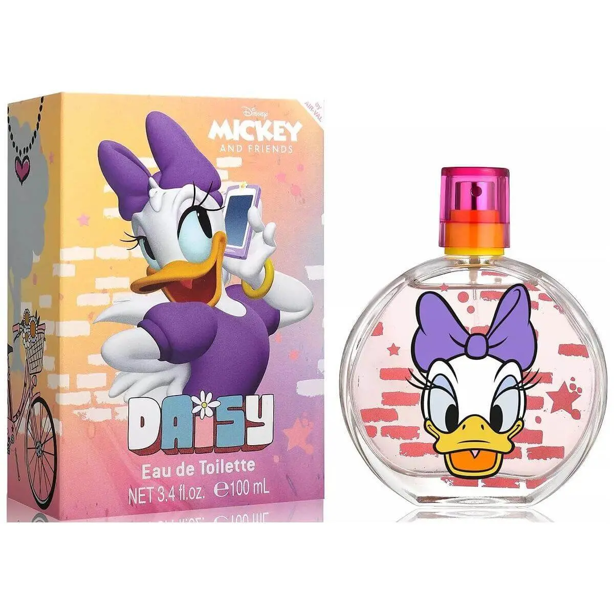 Disney Daisy Duck Unisex Kids Cartoon EDT Fragrance, 3.4 oz Spray, New in Box Cosmetic Bottle