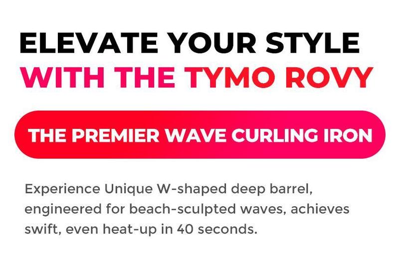 TYMO ROVY Beach Waves Curling Wand, Ionic Deep Waver Hair Curler Tool With Ceramic 3 Barrel For Women, Dual Voltage, Anti-Scald, Easy To Use Crimper Iron Hair Crimper Bed Head Waver Comfort, Hollywood Waves,Styling Kit,Negative Ion