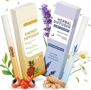 HOT-Mullein Herbal Diffuser Pen – 2 Sticks Smokeless Inhaler for Quitting Smoking, Lung Cleansing with Mint – Flavored Air Freshener