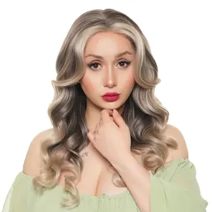 'SCANDANAVIAN' 19-inch Solid Light Buttercream Blonde Updo-friendly DIY Curls Futura Synthetic Wig | 【Free-part Lace】【Heat Resistant】【Cap Included】 |  #FSG62