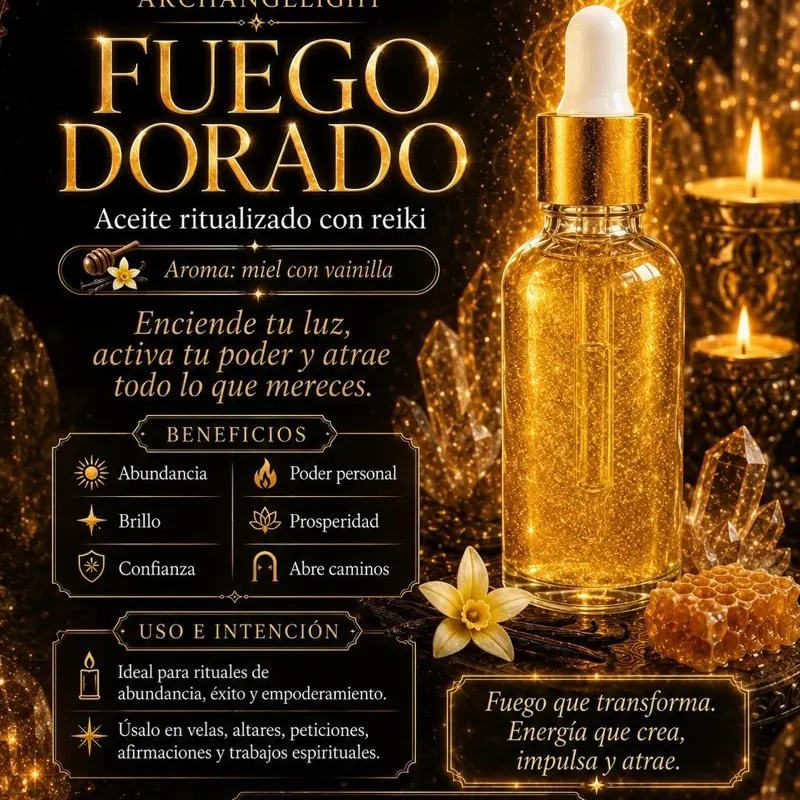 Fuego Dorado ritual oil spell oil