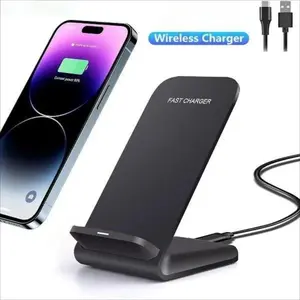 20W Max Wireless Charger Stand, Fast Charging Dock Station for iPhone 17/16/15/14/13/12/11/X Series Samsung Galaxy S26/S25/S24/S23 and All Wireless-Standard Smartphones