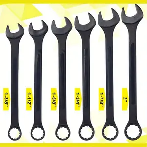 NEW Jumbo Combination Wrench Set Extra Large Sae 6 Piece 1 3 8 To 2 Black Oxide With Pouch | Don't Miss These Great Deals | Temu