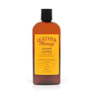 Leather Honey Leather Cleaner 8oz: Non-Toxic Leather Care Made in the USA Since 1968. Deep Cleans Leather, Faux & Vinyl - Couches, Car Seats, Purses, Tack, Shoes & Bags. Safe Any Colors & White Leather