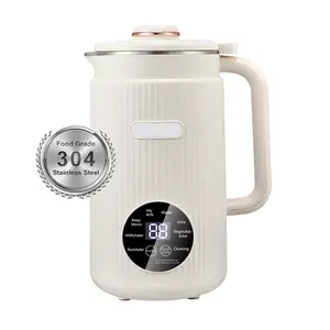 9-in-1 Smart Soy Milk Maker Machine with 40oz Capacity - No Grind/Filter Needed, Direct Bean-to-Milk, Ultra-Quiet, 12H Timer, Stainless Steel, Auto-Clean & Non-Toxic Design, Mothers' day gift soy  milk  maker cashew  milk
