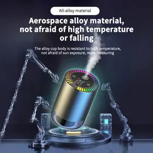 Smart Car Aromatherapy Diffuser 50ML Air Freshener with Starry Sky Effect 2025 Thanksgiving Gift Solid 50ML Capacity Natural Cologne Air Purifier 6.8cm x 11.6cm Car Fragrance Set Aromatic Citrusy Scent