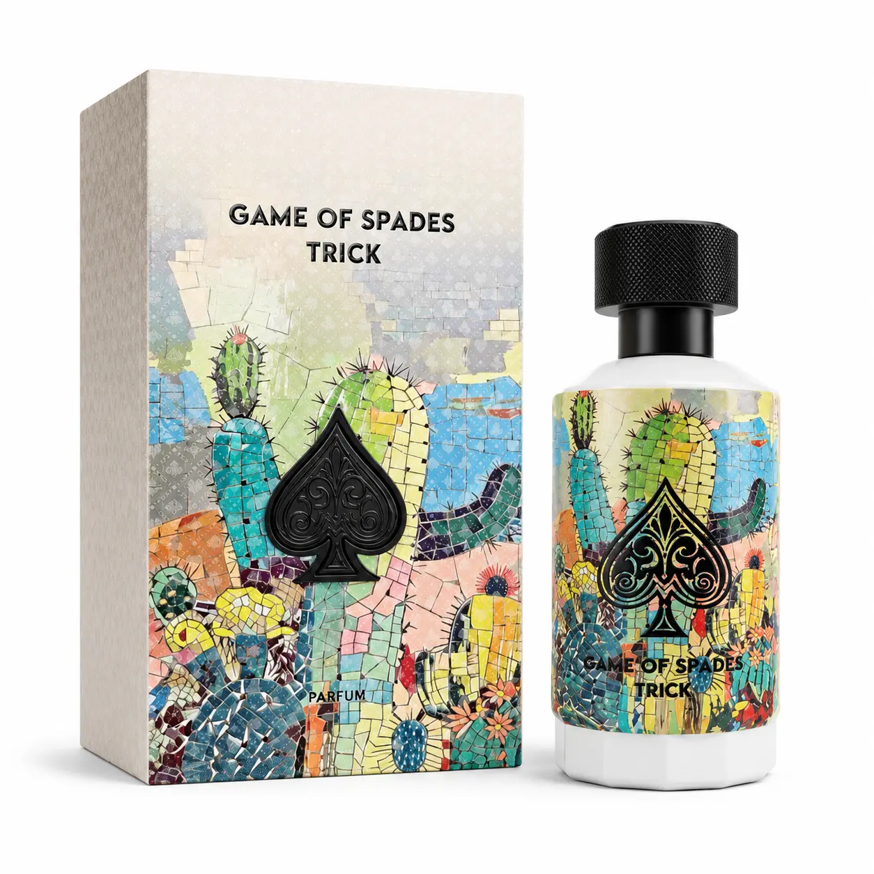 Game of Spades Trick Parfum Spray (3.4 oz) - Unisex Fresh Citrus Aromatic Fragrance with Mate, Lemongrass, Bergam