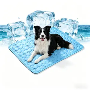 Pet Cooling Mat - Thin & Thick, Washable, No Gel, No Electric, Non-Slip Summer Crate Bed for Dogs and Cats