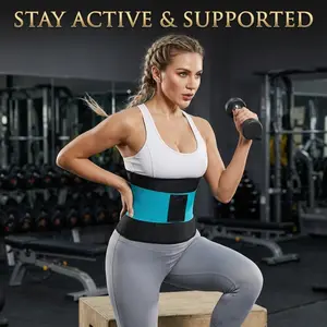 Colorful Breathable Fashion Back Support Belt Waist Trainer, Sports Fitness Weightlifting Sweat Guard Waistband, Gym Workout Essential