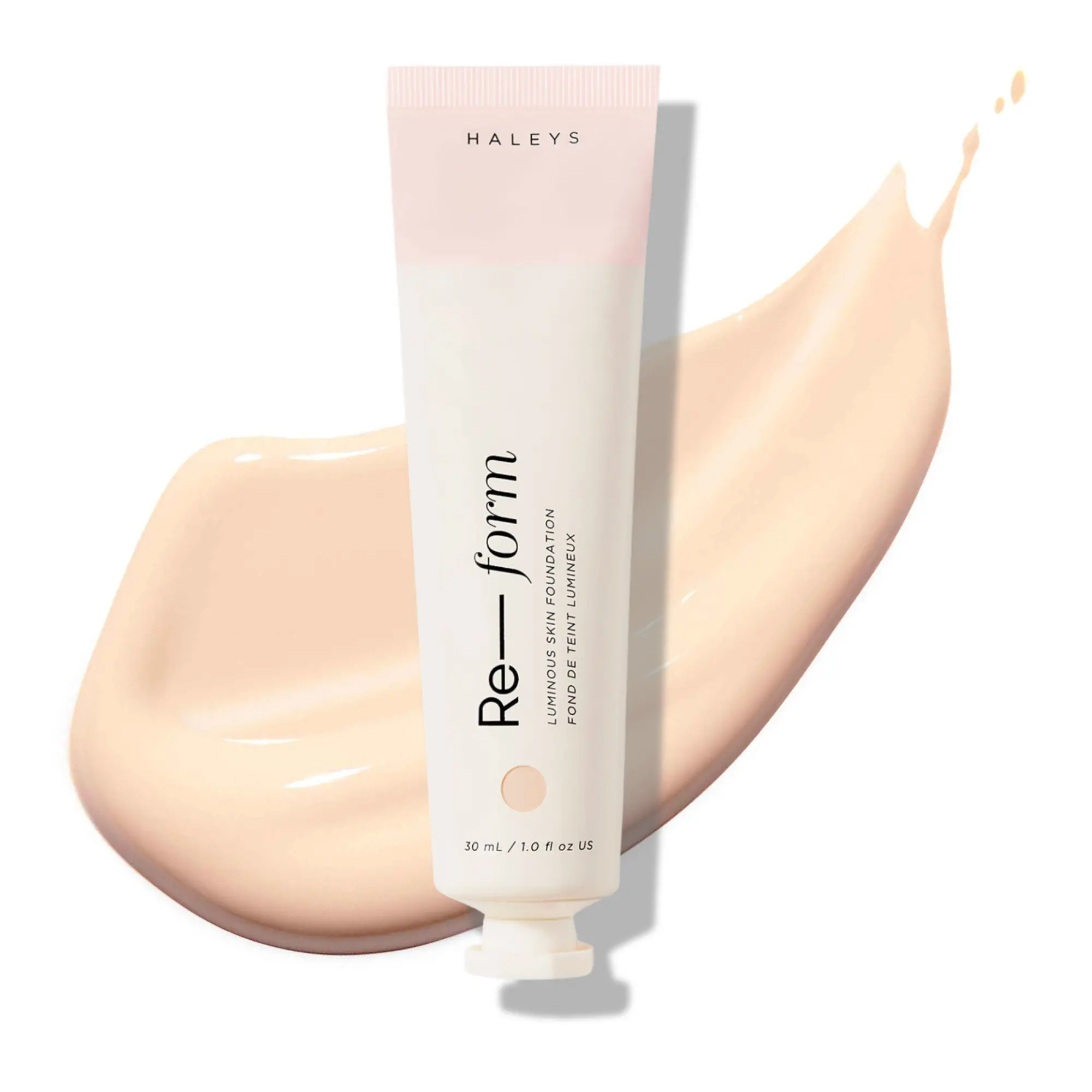 Re-form Luminous Skin Foundation - Vegan + Cruelty-Free, Blurs, Conceals, Blendable, Buildable Med-to-Full Coverage, Weightless, Oil-free, All-Day Wear, Hyaluronic Acid, All skin types