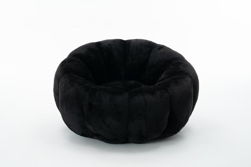 Eyisean 45" Fluffy Bean Bag Chair for Adults with Floral-Shaped Backrest, Comfy Soft Cloud Reading Chair with Faux Fur & Foam, Lazy Lounge Single Sofa for Bedroom, Living Room, Apartment