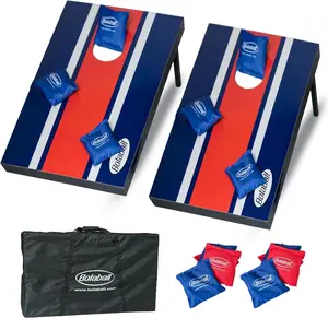 Bolaball Cornhole Board Set with 8 Toss Bags, 2 x 3 ft Portable Cornhole Boards, Wooden Cornhole Game for Outdoor Games, Family Games, Adult Games, Backyard & Beach Play