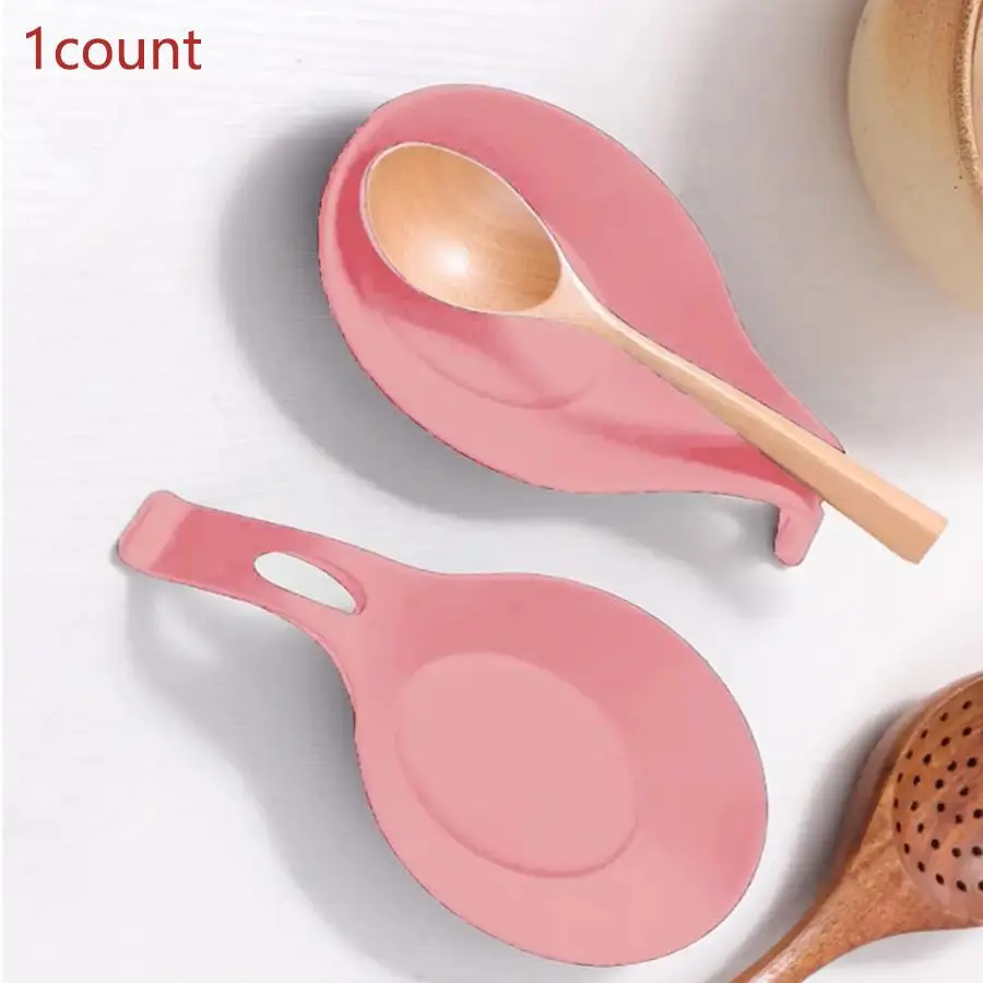 Multifunctional Silicone Spoon Rest, 1 Count Modern Easy To Clean Heat Resistant Spoon Holder, Heat Insulation Kitchen Utensil Holder, Tableware Rest