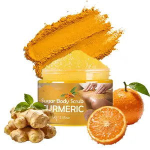 TrueRelief Turmeric Nourishing Scrub 100g - Infused with natural turmeric extract and moisturizing ingredients. Gently exfoliates while deeply hydrating the skin, leaving it smooth, supple, and radiant.