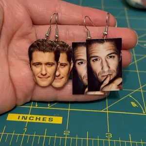 Matthew Morrison Mr. Shue Earrings - Unique Photo Design Earrings for Glee Lovers