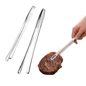 Kitchen Cooking Tongs, 1 Count Stainless Steel Multipurpose Barbecue Tongs, Fried Steak Clamp Spatula, Modern Hot Foods Kitchen Utensil, Kitchen Accessories-MM