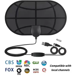 2026 TV Antenna Digital TV Antenna Indoor with Signal Booster for Local Channels , Long Range Antenna for Smart TV ，Supports 4K 1080p, Easy Installation